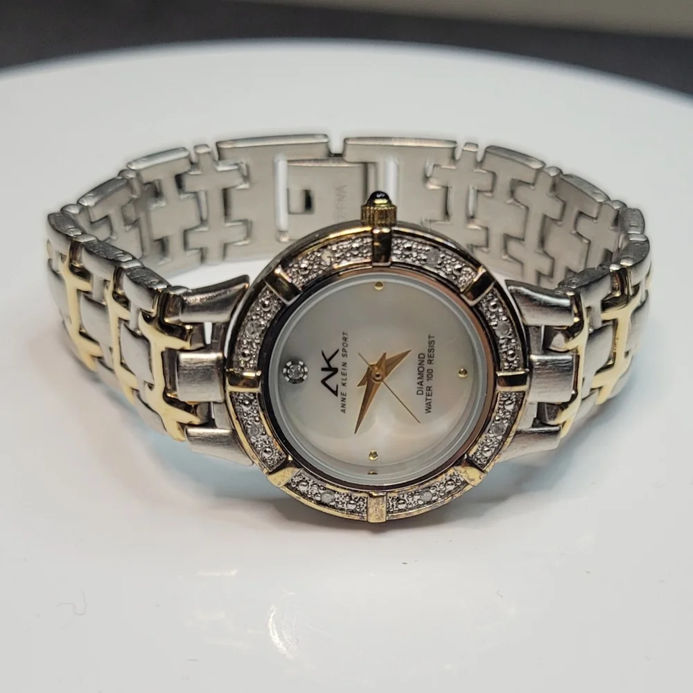 Anne Klein Sport Diamond 2 Tone Ladies Watch
